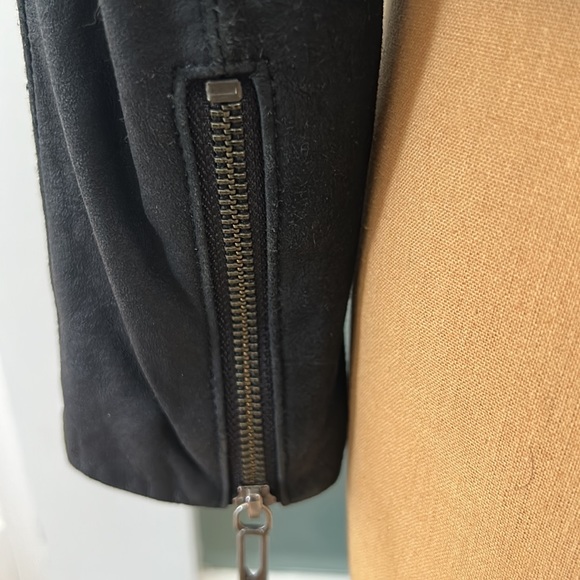 Vince Cowl Neck Asymmetrical Paper Thin Leather Jacket - Picture 4 of 10